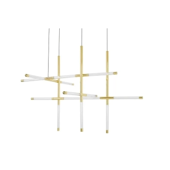Wisząca lampa nad stół MIKADO MSE1501100487 LED 30W 3000K metalowa złota