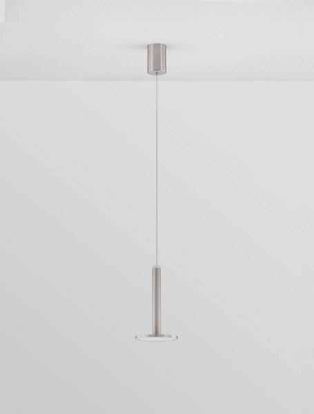 Industrialna lampa wisząca LE42736 LED 11W do salonu srebrna