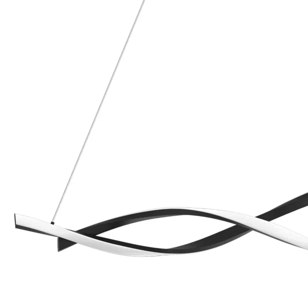 Ledowy żyrandol GRANT BLACK ML8609 LED 38W 4000K do salonu czarny