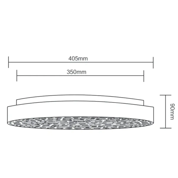 Plafon z pilotem Chizu R67161132 RL Light LED 22W 2700-6000K RGB czarna