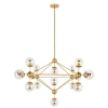 Lampa wisząca Astrifero MSE010100180 bursztynowa złotazłota
