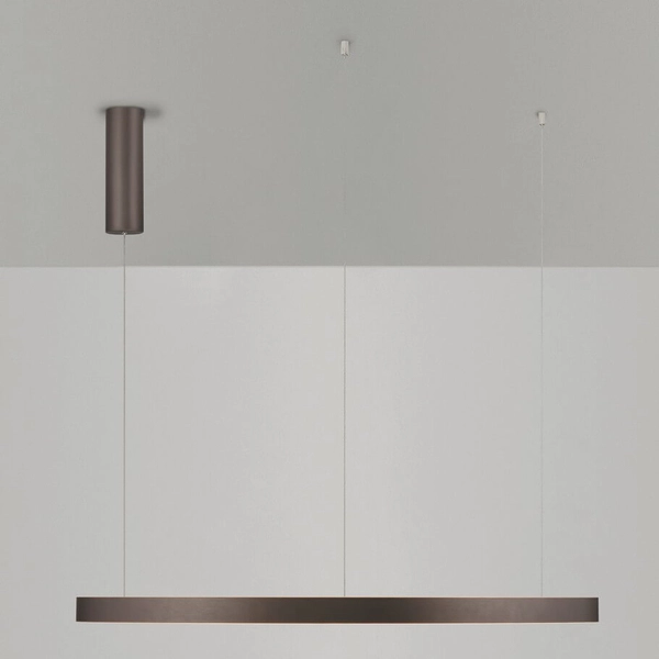 Okrągła lampa wisząca BARI LE44320 LED 106W 3000K ring brązowa