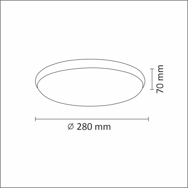 Nowoczesna lampa sufitowa Orbit okrągła LED 15W 4000K nikiel