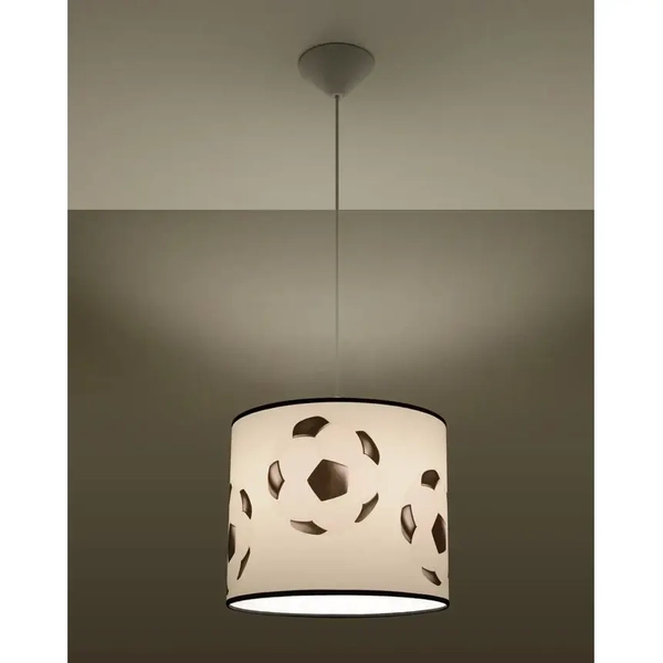 Lampa wisząca Piłka SL.1424 Sollux do pokoju dziecka balls czarna biała