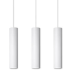 Wisząca lampa nad stół Ring SL.1098 Sollux z reflektorkami biała