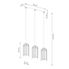 Lampa zwis na belce Brina SL.1334 Sollux kule nieregularna czarna