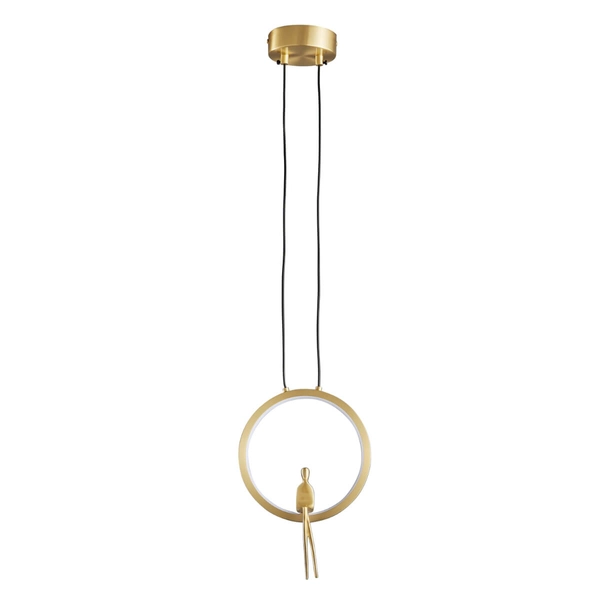 Designerska lampa wisząca Amici ST-D7774 gold 7W 3000K do salonu okrąg złota