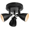 Łazienkowa LAMPA sufitowa FJÄLLBACKA 108081 Markslojd industrialna OPRAWA metalowe reflektorki regulowane IP44 czarne