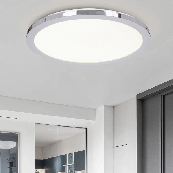 Łazienkowy plafon sufitowy Pixel 10-67432 LED 24W 3000K okrągły IP44 chrom