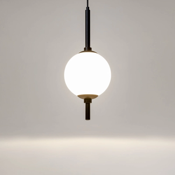 Lampa wisząca The Sixth Sense Z020PL-L6B3K LED 7W 3000K kula czarna biała