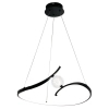 Salonowa lampa wisząca PERLA BLACK ML1177 LED 34W 4000K czarna