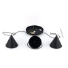 Lampa stożkowa wisząca CONO 10067 potrójna czarny