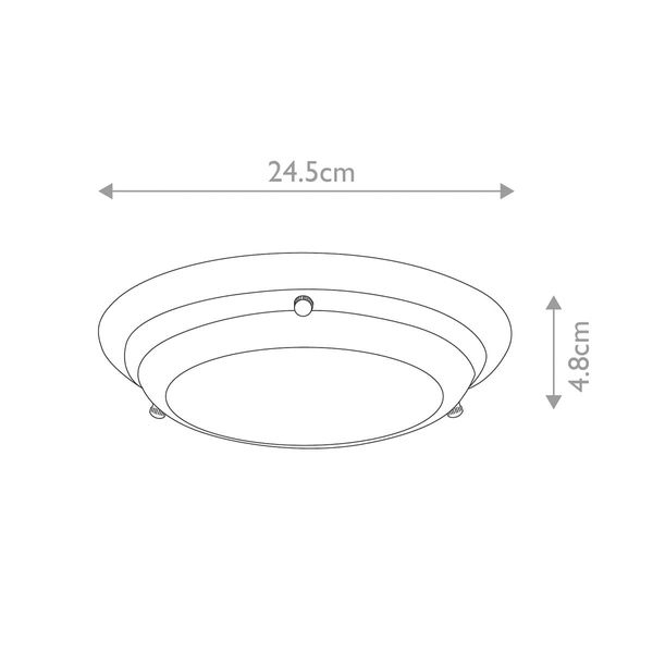 Lampa sufitowa PENN WELLAND-F-S-PC Elstead metalowa okrągła brązowa