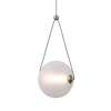 Lampa wisząca Rastia PND-34361-M-HBR-OPAL Italux LED 9W 3000K biała złota