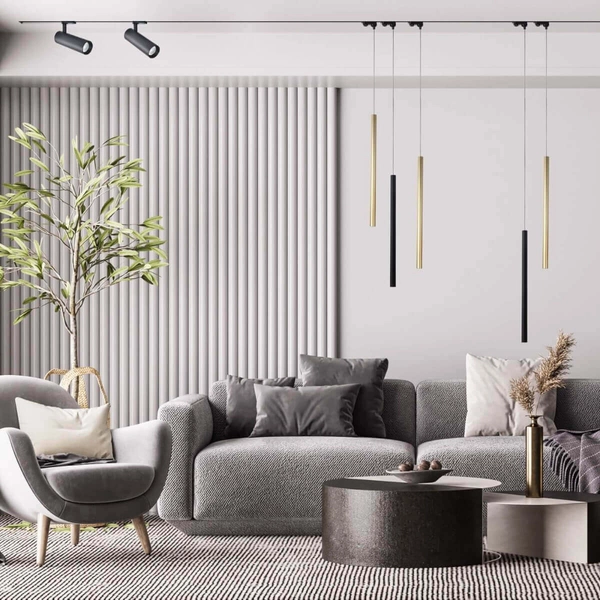 LAMPA sufitowa ICE LP-732/1R 3W BK Light Prestige metalowa OPRAWA reflektorek do systemu szynowego 1-fazowego tuba czarna