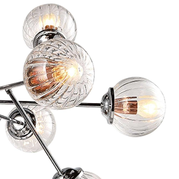 Lampa wisząca BEST 30-64806 szklana molekuły kule balls przezroczyste
