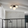 Kulista lampa sufitowa Pulsa 93524 kule balls biały IP44 czarny