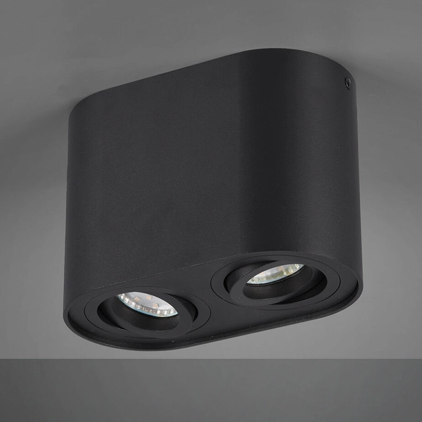 Plafon sufitowy do holu COOKIE 612900232 Trio metalowy czarny