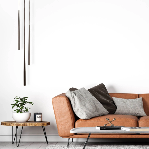 Potrójna lampa wisząca nad wyspę Piano 10109 rurki kuchenna brązowa