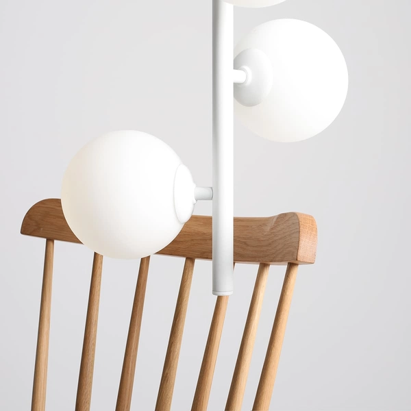 Kuchenny zwis nad wyspę Fin 1120E_S Aldex szklane kule biały