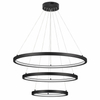 Potrójna lampa zwisowa Irun LE43301 LED 108W 3000K ringi czarna biała