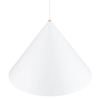 Zwisowa lampa nad wyspę Zenith 8006 Nowodvorski kuchenna mosiądz biała