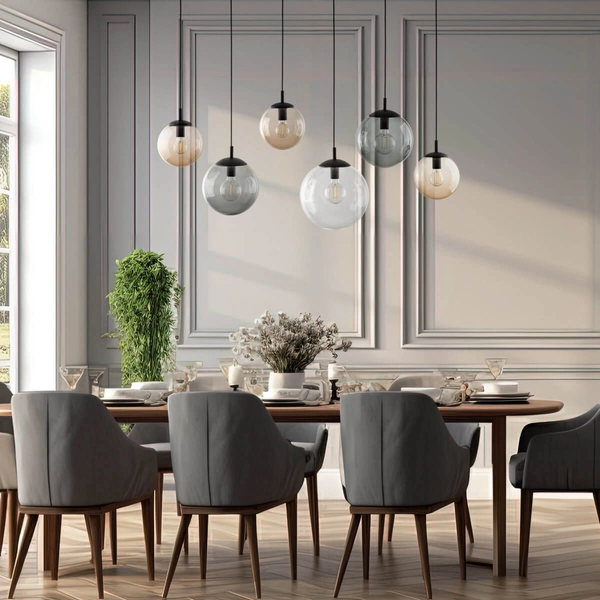 Zwisająca lampa na listwie Esme 4797 bańki belka multikolor