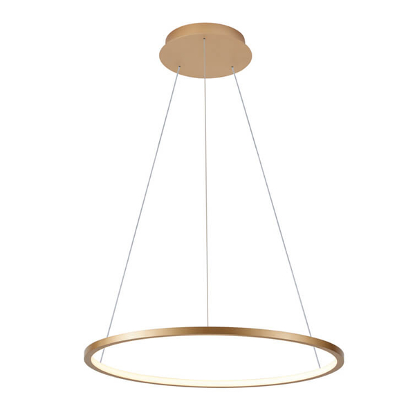 Lampa wisząca pierścieniowa Vinola PND-56135B-080RPC-GD-3KS4K-TRDIMM Italux LED 48W 3000-4000K złoty
