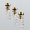 LAMPA wisząca GEA 316295 Polux glamour OPRAWA zwis z kryształkami kaskada złota