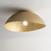 Kopułowa lampa sufitowa do salonu SOLARIS 40591 Sigma żywicowa złota