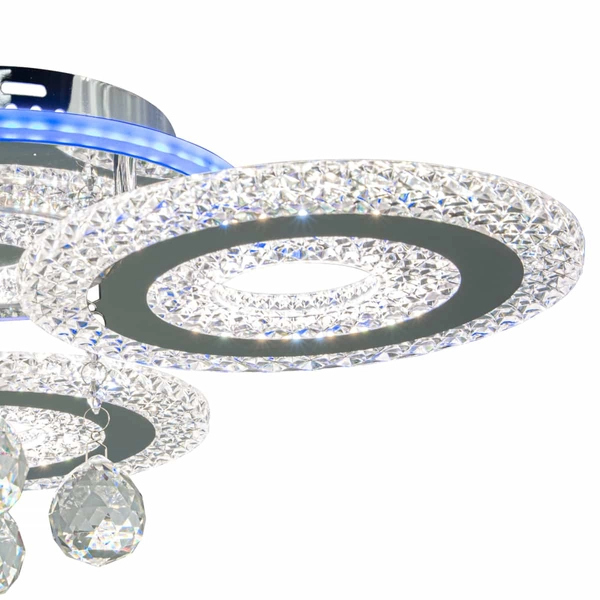 Plafon kryształowy Marbella DRS2210/3 Elem LED 77W pałacowy chrom