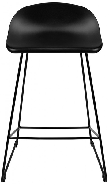 Krzesło kuchenne Rolf PC-148A.76 z podnóżkiem loft czarne