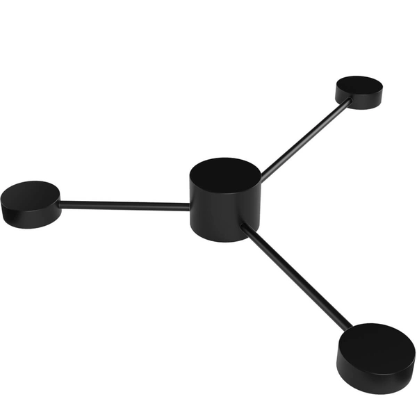 Ścienny kinkiet salonowy Joy 326287 Polux punktowy metalowy czarny