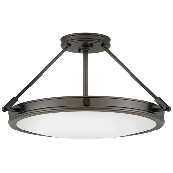 Lampa sufitowa do salonu Collier HK-COLLIER-SF-M-BX okrągła czarna