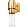 Ryflowana lampa ścienna GLOW ST-DW7790 złota tuba 2xG9 glamour