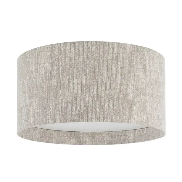 Sufitowa lampa tkaninowa CEDRO 11670 do sypialni beżowa