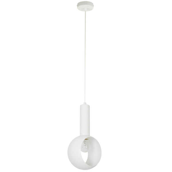 Lampa wisząca nad stół Vitrum 41111 do kuchni bombka biała