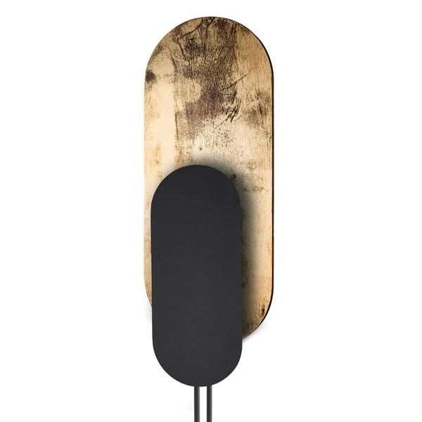 Podłogowa lampa modernistyczna Wheel Lux 7646 Nowodvorski moon czarna złota