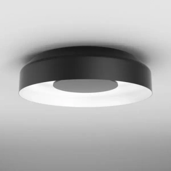 Sufitowy plafon czarny RING dot LED 25W 3000K do sypialni okrągły 47027-M930-DW-PH-12