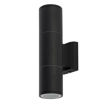 Ogrodowy kinkiet Exe 8330 ścienna lampa tuba czarna na elewację
