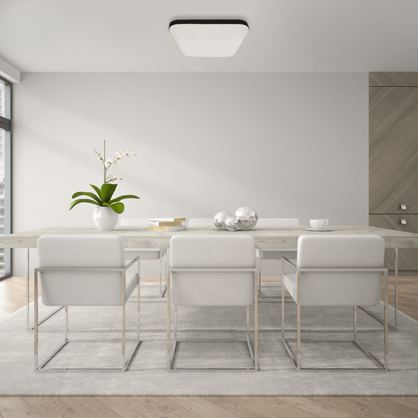 Łazienkowa lampa sufitowa LED 16W 4000K z sensorem ruchu czarna