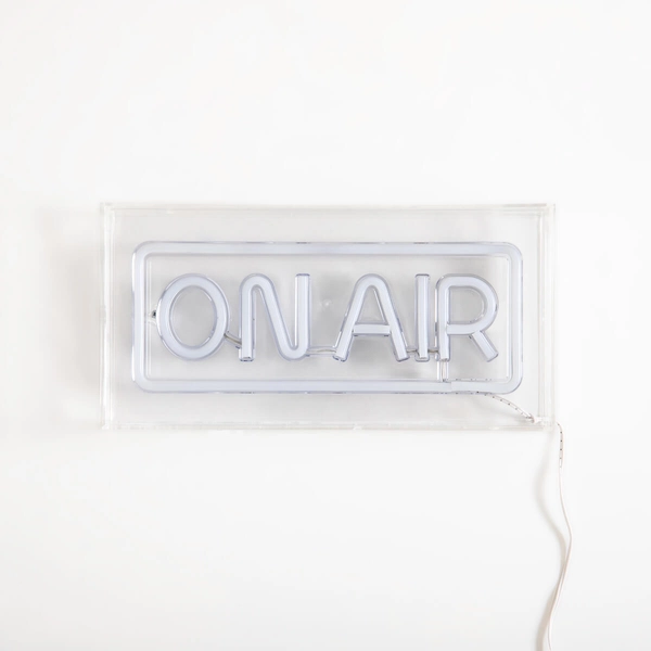 Neonowa lampka LED na stół Neon FM-WN46 Zumaline on air czerwona biała