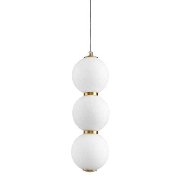 Kulista lampa wisząca PERLA ST-CP231222-3L gold LED 12W 3000K złota biała