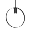 Wisząca lampa pierścieniowa ORTIGA 5148 Shilo okrągła czarna