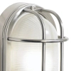 Ogrodowa lampa ścienna Salcombe SAL5244 szklana IP44 srebrna