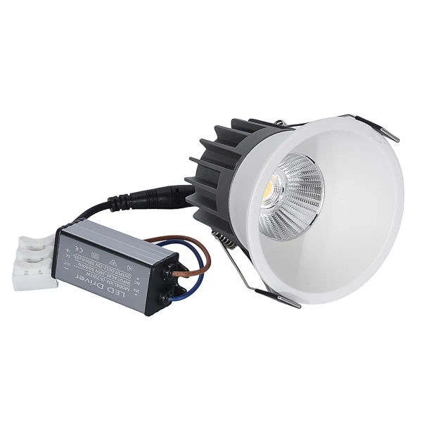 Ledowa lamps sufitowa wpust 1385 LED 6W 3000K do łazienki IP44 biała