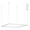 LAMPA wisząca JAEN LE41429 Luces Exclusivas kwadratowa OPRAWA metalowy ZWIS LED 40W 3000K minimalistyczny biały