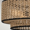 Ekologiczna lampa wisząca Teton QZ-TETON-5P-MBK naturalna lina