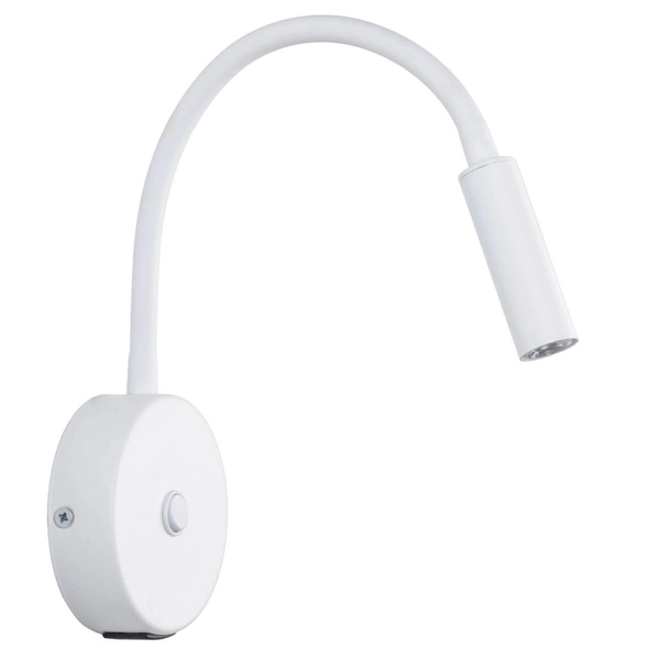 Kinkiet ścienny do gabinetu Lagos 10202 z włącznikiem loftowy biały