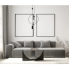 Lampa wisząca Trosti PND-428892-BK Italux do salonu koło czarne